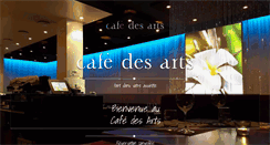 Desktop Screenshot of cafe-des-arts.ch